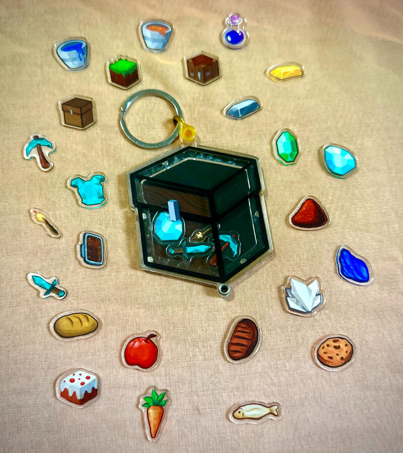 MineCraft Shaker Charm