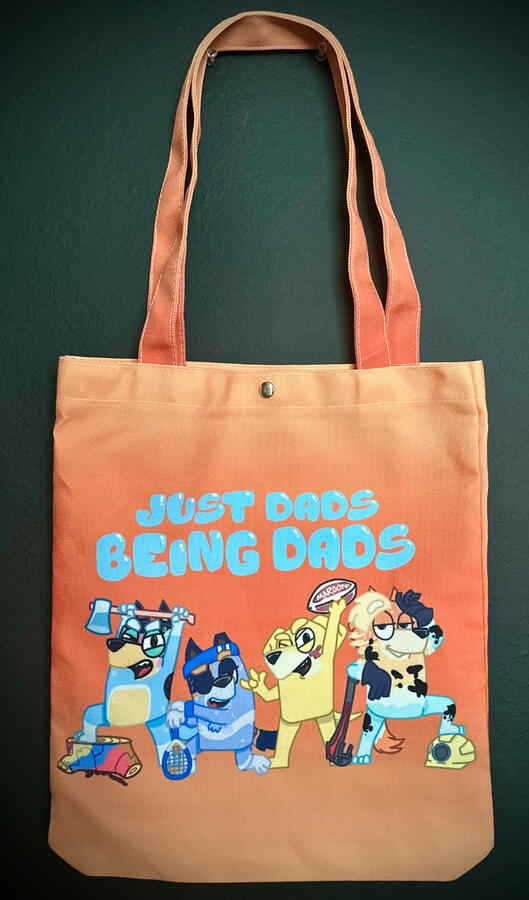 Bluey Dads Button Tote