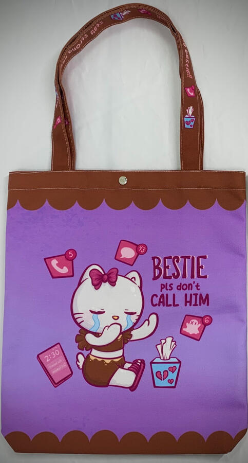 Don't Call Him Button Tote
